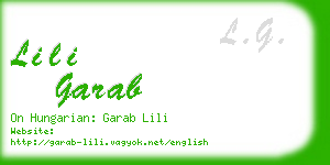 lili garab business card